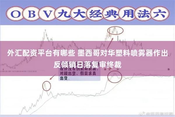 外汇配资平台有哪些 墨西哥对华塑料喷雾器作出反倾销日落复审终裁