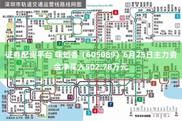 证券配资平台 味知香（605089）6月25日主力资金净买入502.78万元