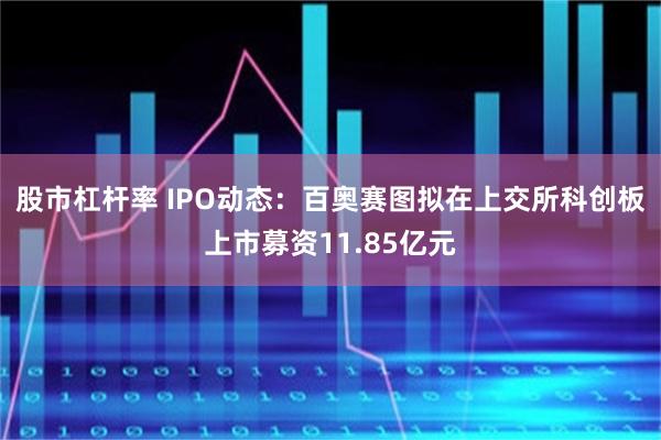 股市杠杆率 IPO动态:百奥赛图拟在上交所科创板上市募资11.85亿元