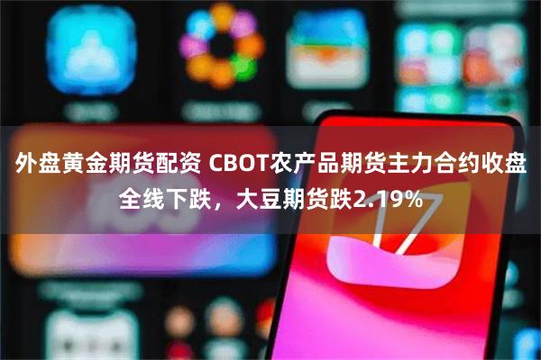 外盘黄金期货配资 CBOT农产品期货主力合约收盘全线下跌，大豆期货跌2.19%
