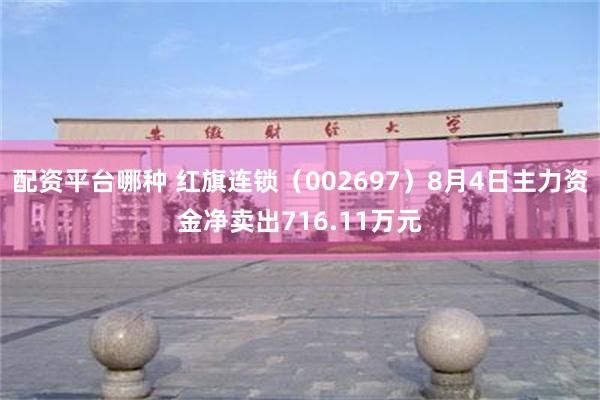 配资平台哪种 红旗连锁（002697）8月4日主力资金净卖出716.11万元