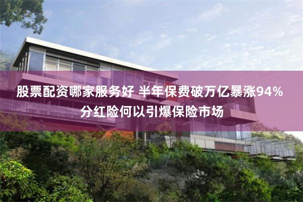 股票配资哪家服务好 半年保费破万亿暴涨94% 分红险何以引爆保险市场